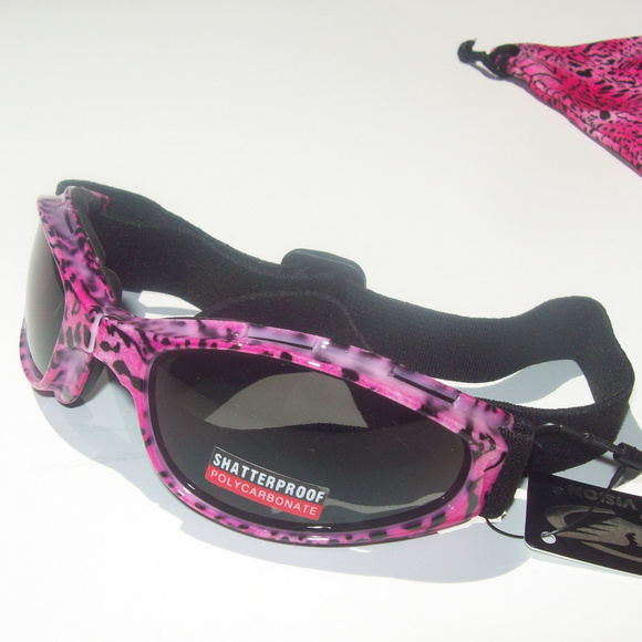 pink motorcycle goggles